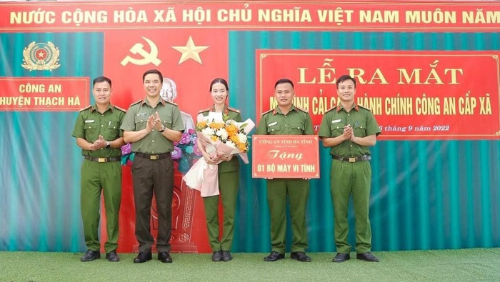 Lễ ra mắt mô hình cải cách hành chính Công an cấp xã đầu tiên tại Hà Tĩnh.