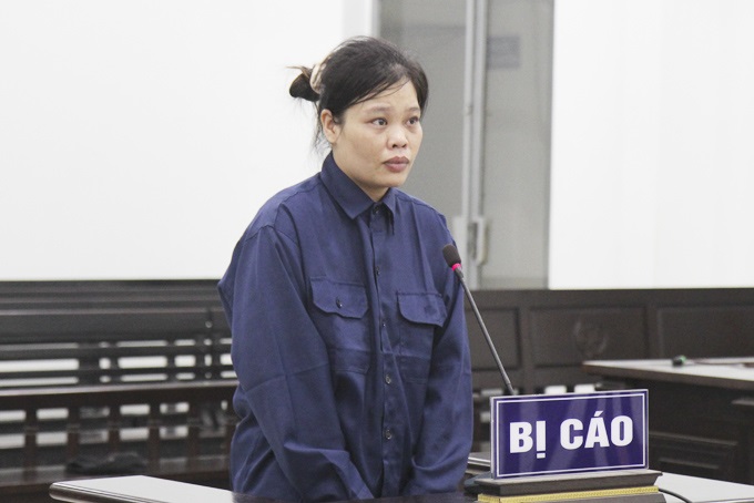 Bị cáo Đào Thị Trang tại phiên tòa.