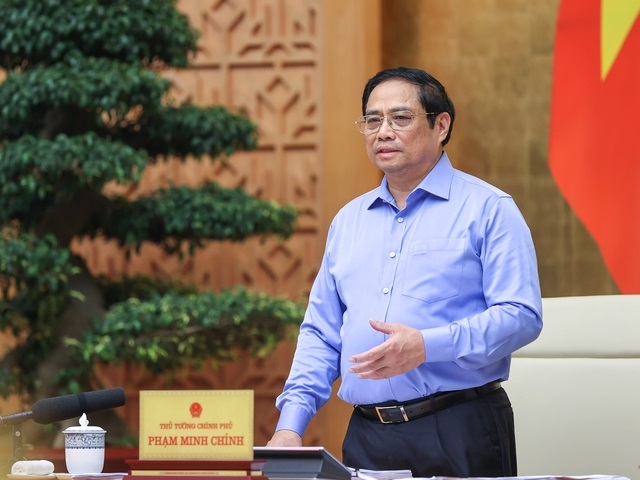 Thủ tướng Phạm Minh Chính phát biểu tại Phiên họp.