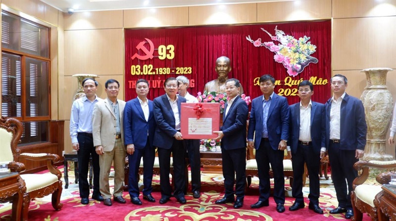 Trưởng Ban Nội chính Trung ương Phan Đình Trạc chúc Tết Đảng bộ, chính quyền và nhân dân Đà Nẵng
