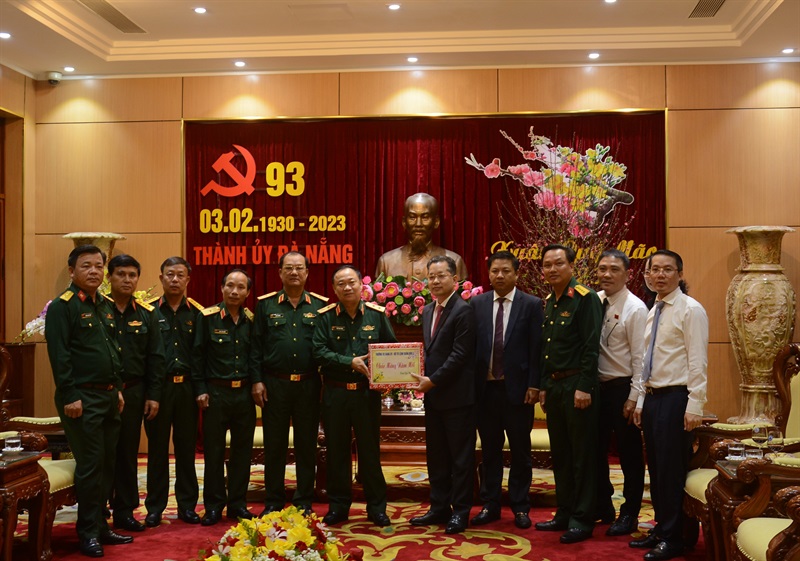 Bộ Tư lệnh Vùng 3 Hải quân, Bộ Tư lệnh Vùng Cảnh sát biển 2 thăm, chúc Tết Đảng bộ, Chính quyền, Nhân dân thành phố Đà Nẵng