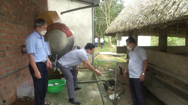 Nhiều công trình nước sinh hoạt ở Nam Giang phát huy hiệu quả.