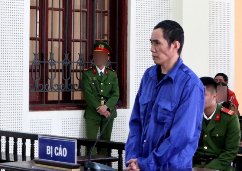 Bị cáo Trần Quốc Lô tại tòa.
