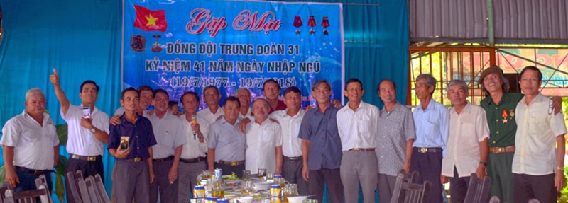 CCB Trung đoàn 31 gặp mặt truyền thống. Ảnh Nguyễn Văn Sỹ