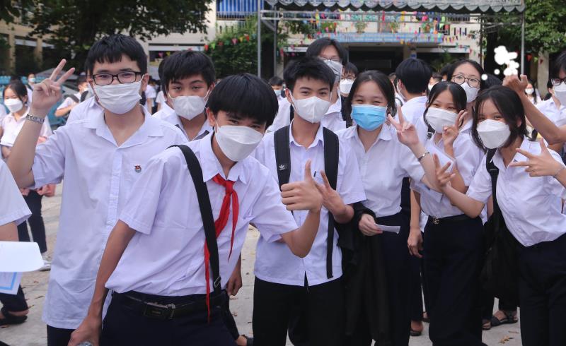 Học sinh Đà Nẵng tại Kỳ thi Tuyển sinh vào lớp 10 THPT năm 2022.
