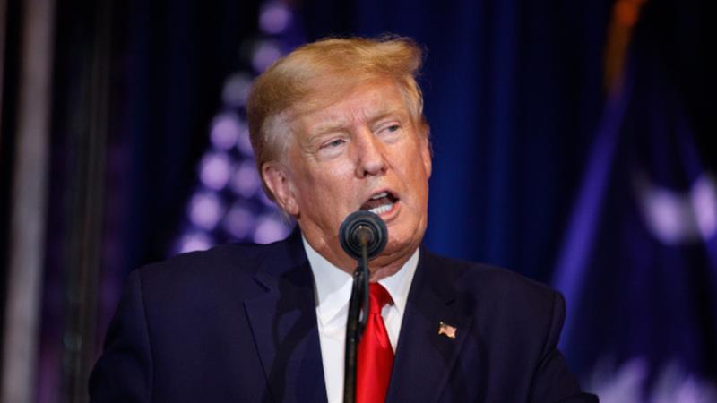 Cựu Tổng thống Mỹ Donald Trump phát biểu tại một sự kiện ở Columbia, bang Nam Carolina, ngày 28-1.