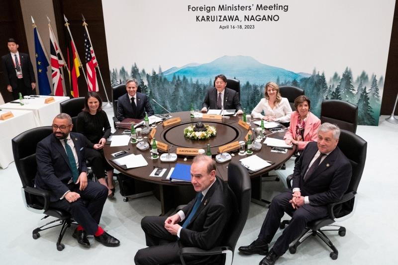 Ngoại trưởng các nước G7 đã trao đổi về các vấn đề an ninh toàn cầu hiện nay. Ảnh: Reuters