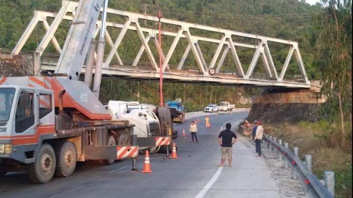 Hiện trường vụ tai nạn tại Hà Tĩnh.