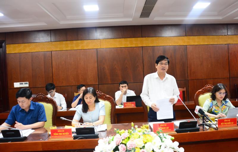 Ông Lương Nguyễn Minh Triết, Phó Bí thư Thường trực Thành ủy phát biểu tại buổi làm việc.