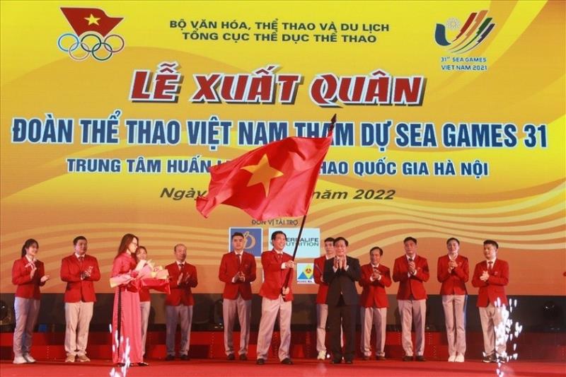 Lễ xuất quân đoàn Thể thao Việt Nam tham dự SEA Games 32 sẽ diễn ra ngày 19-4 tại Trung tâm Huấn luyện Thể thao quốc gia Hà Nội.