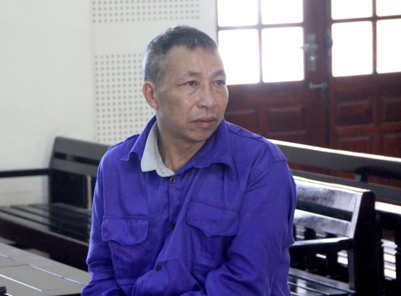 Bị cáo Nguyễn Văn Hà tại tòa.