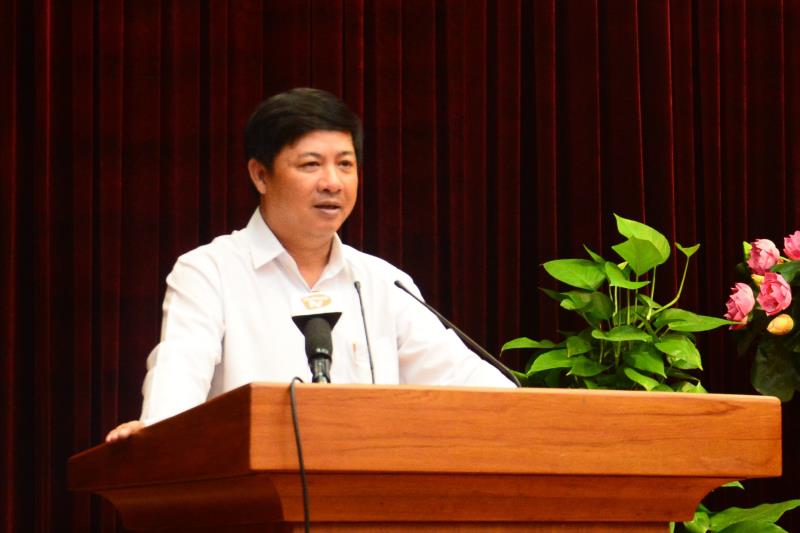 Phó Bí thư Thường trực Thành ủy Đà Nẵng Lương Nguyễn Minh Triết phát biểu chỉ đạo Hội nghị.