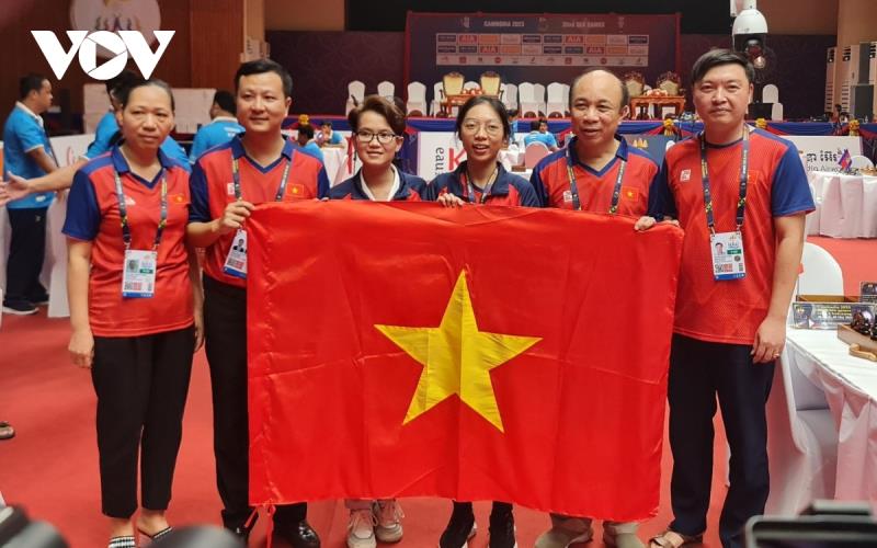 Đội tuyển cờ ốc của thể thao Việt Nam ở SEA Games 32.