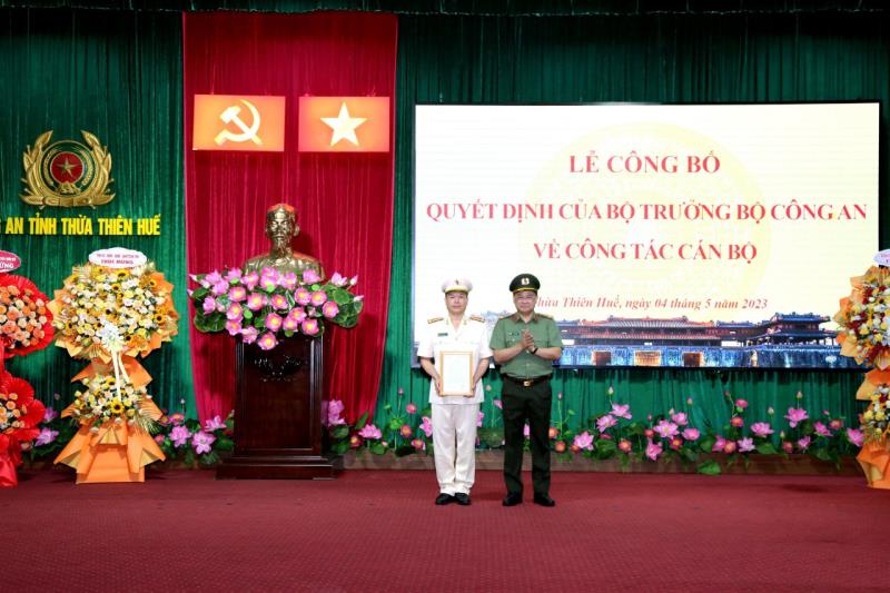 Đại tá Nguyễn Hữu Thiên được điều động giữ chức vụ Phó Giám đốc Công an Thừa Thiên - Huế