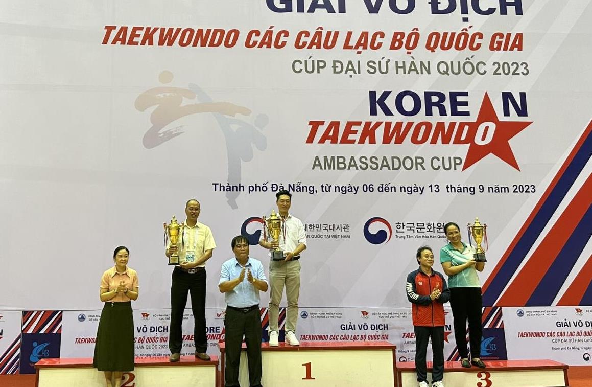 Kết thúc giải Taekwondo các CLB Quốc gia Cúp đại sứ Hàn Quốc 2023: CLB TPHCM 1 Nhất toàn đoàn