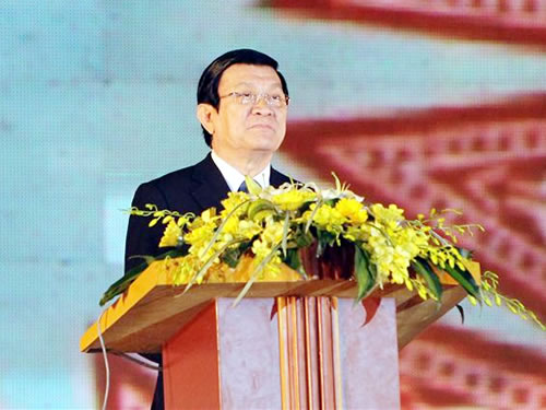 Bài phát biểu của Chủ tịch nước Trương Tấn Sang tại lễ đón nhận bằng công nhận “Tín ngưỡng thờ cúng Hùng Vương” là di sản văn hóa phi vật thể đại diện của nhân loại