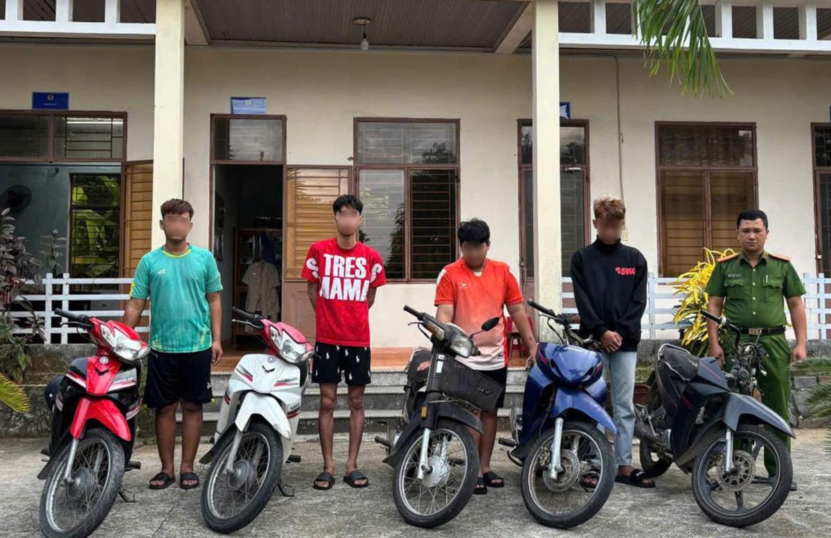 4 đối tượng cùng tang vật liên quan.