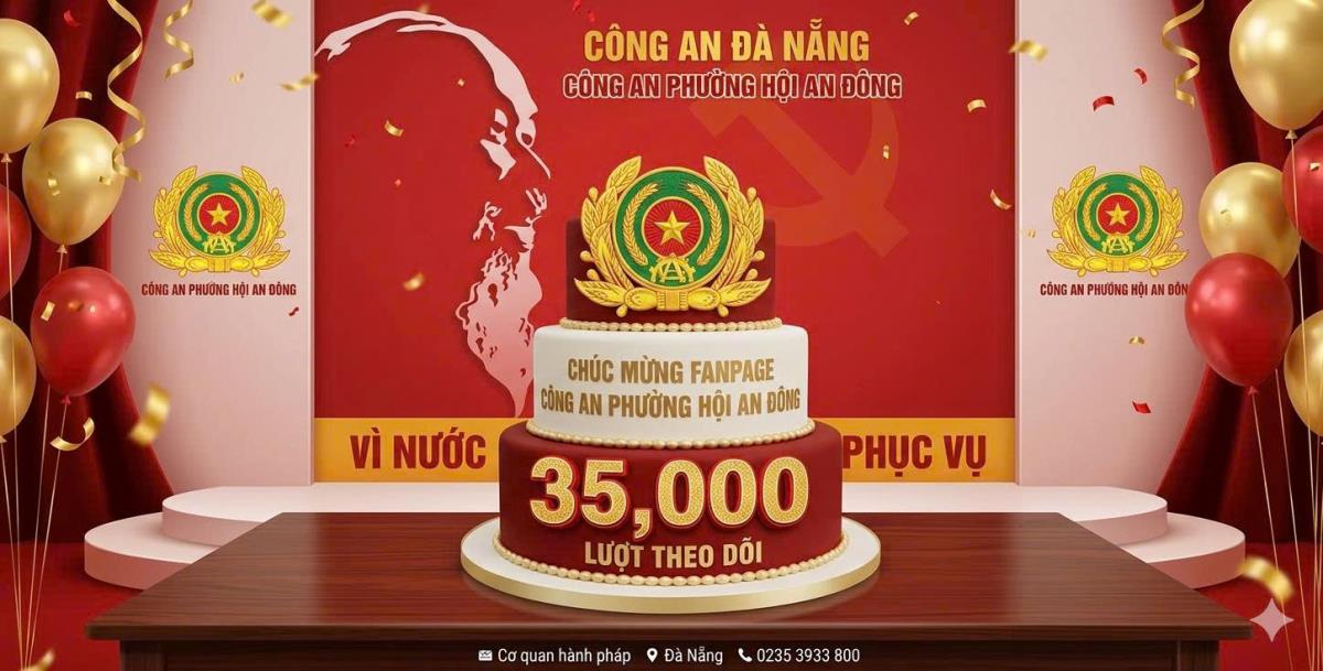 Fanpage Công an phường Hội An Đông đạt mốc 35.000 người theo dõi