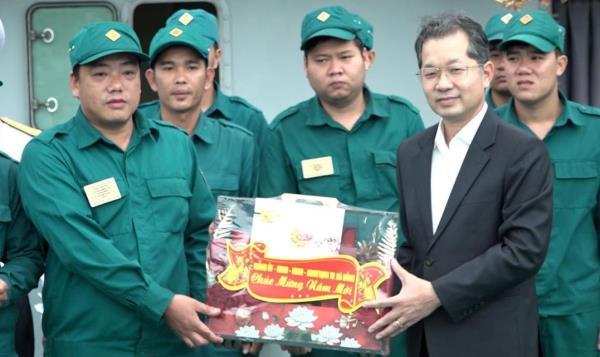 Bí thư Thành ủy Đà Nẵng Nguyễn Văn Quảng thăm, chúc Tết Hải đội Dân quân Thường trực