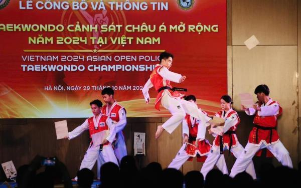 Đã có 16 đoàn quốc tế đăng ký dự Giải Taekwondo Cảnh sát châu Á mở rộng