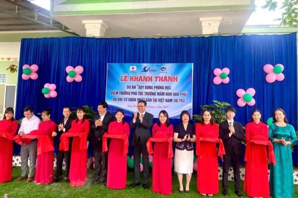 Khánh thành hai phòng học tại điểm trường Mầm non Phú Túc