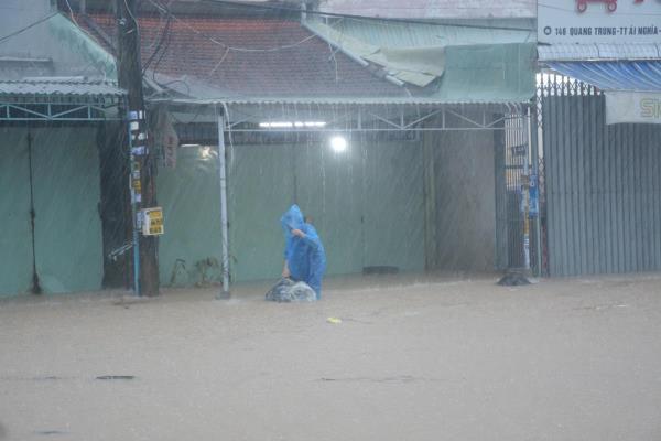 Mưa lớn, một số địa điểm ở Quảng Nam bị ngập sâu