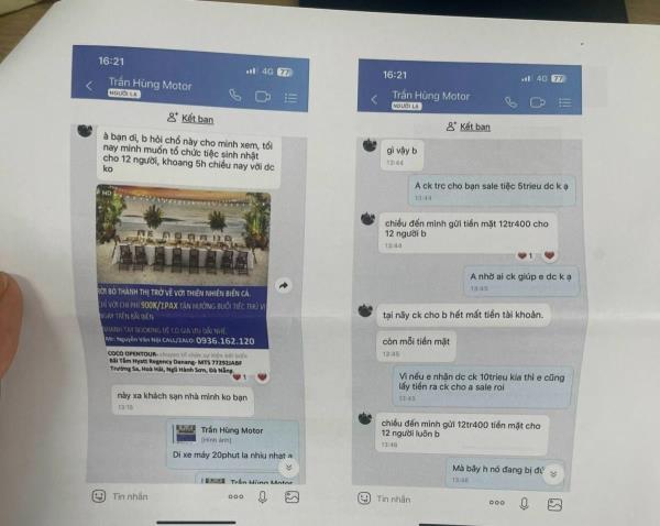 Hai khách sạn ở Đà Nẵng lại dính bẫy lừa nhờ…đặt tiệc