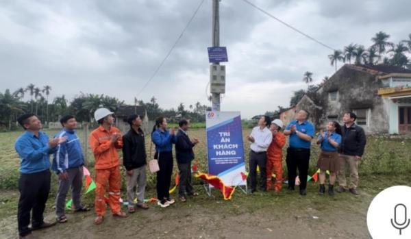 PC Quảng Ngãi: Hoàn thành bàn giao công trình Thắp sáng đường quê năm 2023