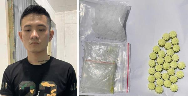 Lực lượng 911 phát hiện, bắt giữ đối tượng tàng trữ trái phép số lượng lớn ma túy tổng hợp