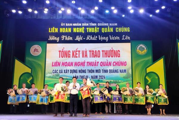 Trao 66 giải tại Liên hoan Nghệ thuật quần chúng các xã xây dựng nông thôn mới tỉnh Quảng Nam năm 2024