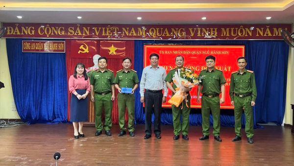 Công an quận Ngũ Hành Sơn được khen thưởng đột xuất