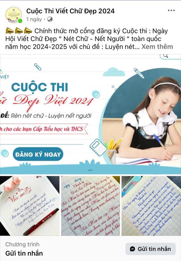 Đăng ký cho con thi viết chữ đẹp qua mạng, một phụ huynh bị lừa 55 triệu đồng
