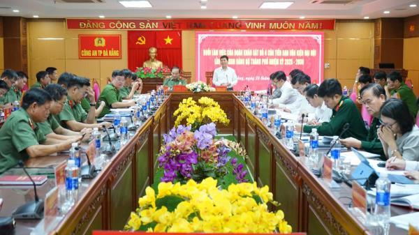 Đoàn Khảo sát của Tiểu ban văn kiện Đại hội lần thứ XXIII Đảng bộ TP làm việc với Đảng ủy Công an TP Đà Nẵng