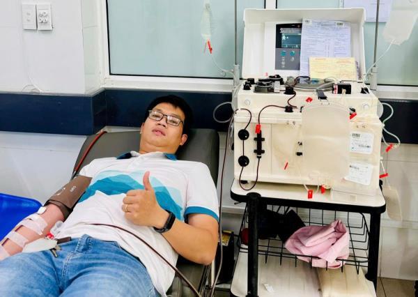 Cán bộ Công an kịp thời hiến tiểu cầu cứu bệnh nhân