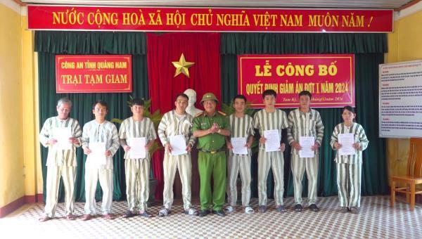 Quảng Nam giảm án cho 16 phạm nhân dịp Tết Nguyên đán Giáp Thìn 2024