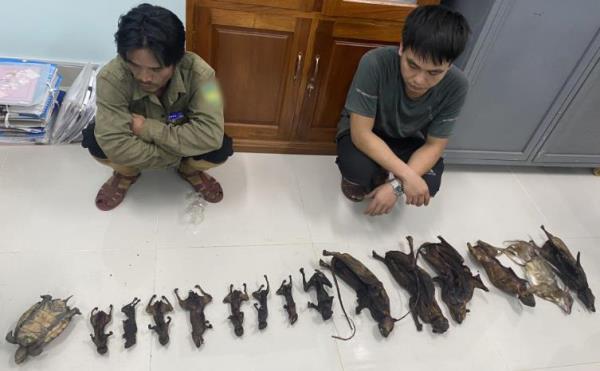 Dùng vũ khí quân dụng đi săn, 2 đối tượng bị khởi tố