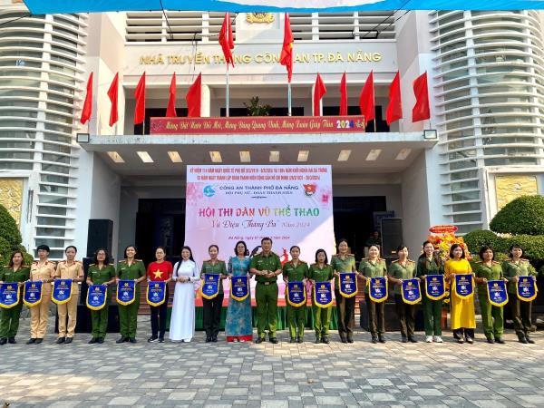 Phụ nữ CATP Đà Nẵng sôi nổi Hội thi dân vũ thể thao Vũ điệu Tháng Ba