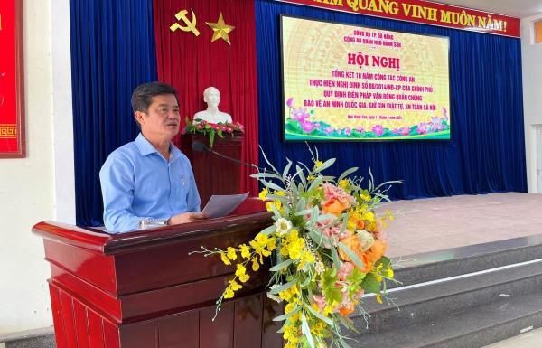 Tổng kết 10 năm thực hiện Nghị định 06 của Chính phủ về vận động quần chúng bảo vệ ANQG, giữ gìn TT, ATXH