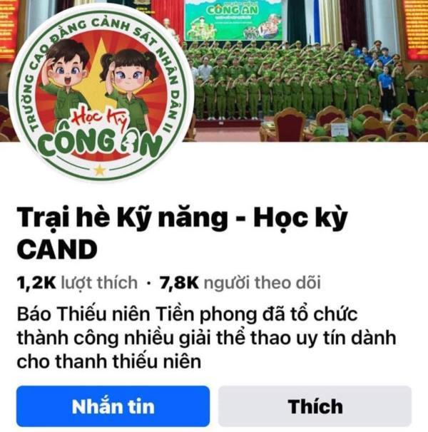 Cảnh giác với các trang facebook giả mạo về học kỳ Công an nhân dân