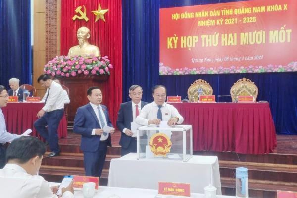 Quảng Nam miễn nhiệm một số chức danh chủ chốt