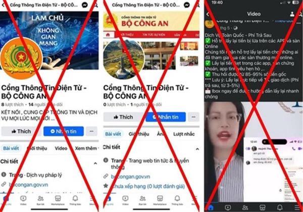 Cảnh giác với thủ đoạn mạo danh Cổng Thông tin Điện tử Bộ Công an để lừa đảo