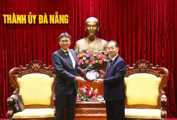 Bí thư Thành ủy Nguyễn Văn Quảng tiếp tân Tổng lãnh sự Nhật Bản tại Đà Nẵng