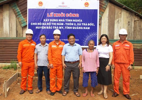 Công ty Thủy điện Sông Tranh xây nhà tình nghĩa cho hộ dân khó khăn