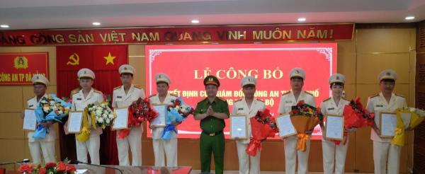 Công an TP Đà Nẵng điều động, bổ nhiệm lãnh đạo, chỉ huy Công an các đơn vị, địa phương