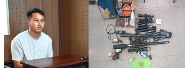 Bắt đối tượng bán vũ khí quân dụng qua mạng xã hội
