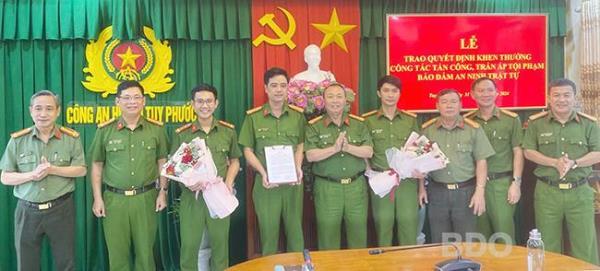 Khen thưởng đột xuất các đơn vị có thành tích xuất sắc trong phòng, chống tội phạm