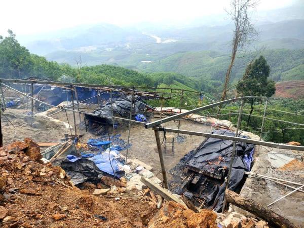 Tình trạng khai thác vàng trái phép tại Tam Lãnh diễn biến phức tạp trở lại
