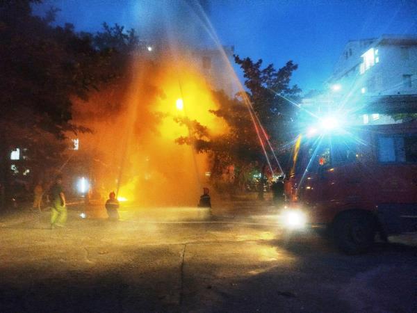 Thực tập phương án chữa cháy tại cụm chung cư trên địa bàn phường Thanh Khê