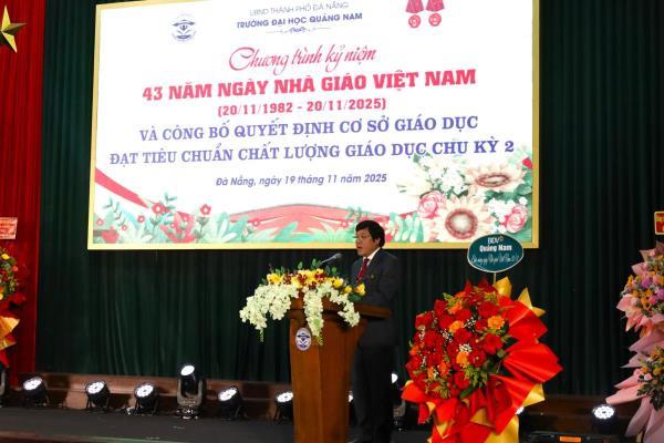 Trường Đại học Quảng Nam long trọng tổ chức Lễ kỷ niệm 43 năm Ngày Nhà giáo Việt Nam