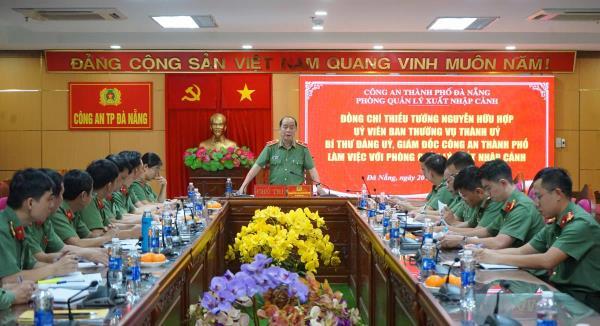Lãnh đạo Công an TP Đà Nẵng kiểm tra tình hình, kết quả công tác tại Công an các đơn vị, địa phương